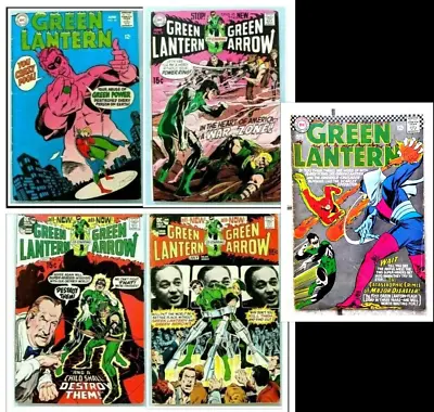 Buy GREEN LANTERN #49+61+77+83+84 (1968/1970)DC Comics GA G L X-over+2nd Neal Adams • 77.99£