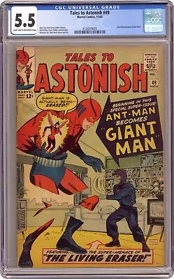 Buy Tales To Astonish #49 CGC 5.5 1963 4126079005 Ant-Man Becomes Giant Man • 329.29£