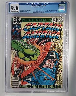 Buy Captain America #230 Marvel 1979 CGC 9.6 Awesome Hulk Vs Captain America Cover! • 131.07£