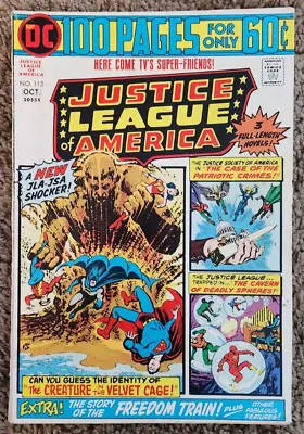 Buy Justice League Of America #113 (DC Comics 100 Pages, 1974) GD+ • 5.95£