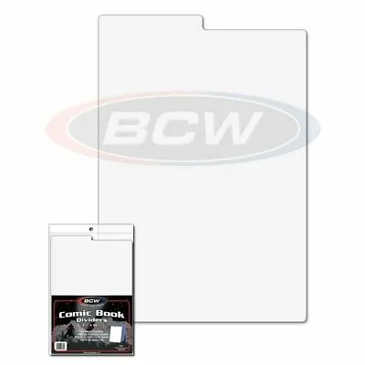 Buy BCW Comic Book Tall / Indexing / Regular DIVIDERS Write-on High Quality  • 16.66£