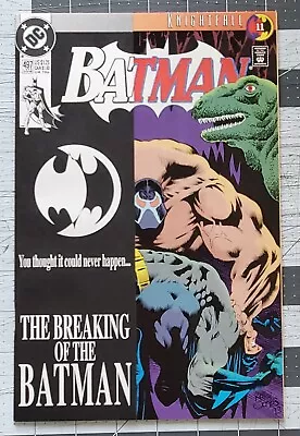 Buy BATMAN #497 (DC, 1993) ) Bane Breaks Batman's Back KEY VF/NM • 4.75£