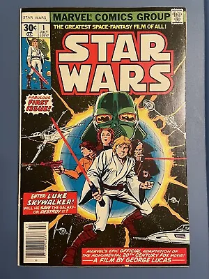 Buy Star Wars #1 First Printing-30 Cent Newsstand Edition- Marvel 197 RARE • 387.98£