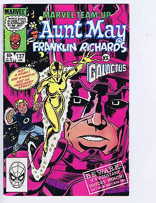 Buy Marvel Team-Up #137 Marvel 1984 Aunt May & Franklin Richards VS Galactus • 11.99£