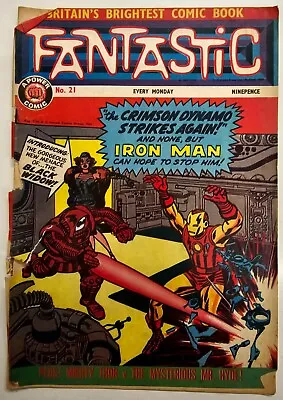 Buy Marvel Silver Age 1967 UK Rare Fantastic Comic Book Issue 21 Key 1st Black Widow • 0.99£