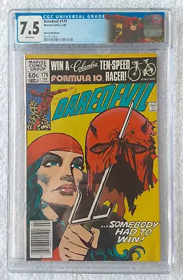 Buy Daredevil #179 (Marvel, 2/82) CGC 7.5 NM- {Elektra Appearance) Frank Miller Art • 78.24£
