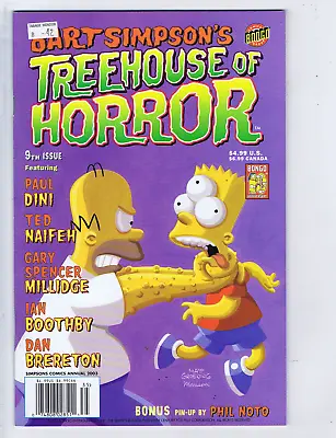 Buy Bart Simpson's Treehouse Of Horror # 9 Bongo Pub 2003 Ring Around The Simpsons ! • 19.92£