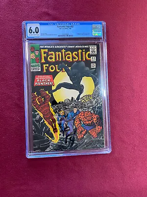 Buy Fantastic Four #52 CGC 6.0 1966  1st App. Black Panther 2083688001 • 745.98£