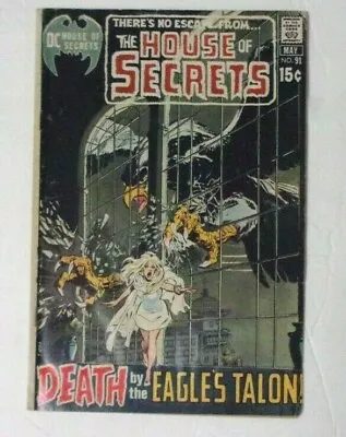 Buy House Of Secrets #91 Solid Vg 1971.neal Adams Giant Eagle Cover,3 Great Stories • 13.11£
