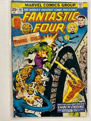 Buy FANTASTIC FOUR 167 VG MARVEL COMICS February 1976 Perez, Hulk • 4.22£