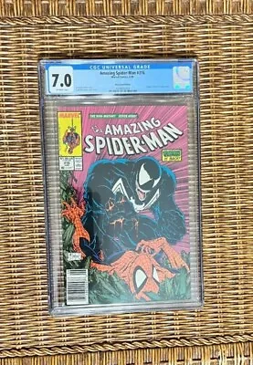 Buy Amazing Spiderman #316 CGC 7.0 Newsstand 1st Venom Cover 1989 Hot Key! • 120.09£