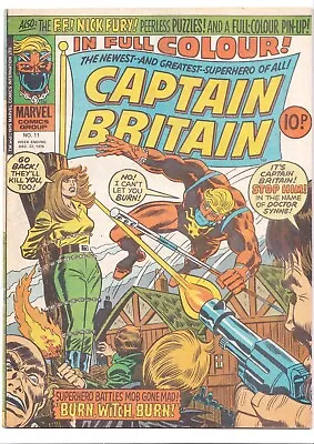 Buy Captain Britain Comic #11 (22/12/1976). VG • 8.46£