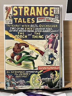 Buy Strange Tales #128 (1965, Marvel) FN/VF  Early Scarlet Witch!  1st App Demonicus • 38.74£