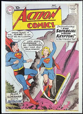 Buy Superman & Supergirl Repro Poster Issue #252 Curt Swan 1959 Cover. Dc Comics D30 • 7.99£