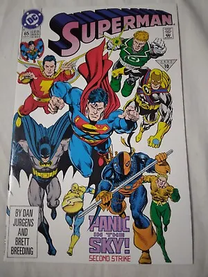 Buy Superman #65 Panic In The Sky Second Strike 1992 DC Comics VG • 1.77£