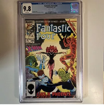 Buy Fantastic Four 286 Cgc 9.8 White Pages 1/86 💎 Return Of Phoenix Free Shipping! • 104.48£