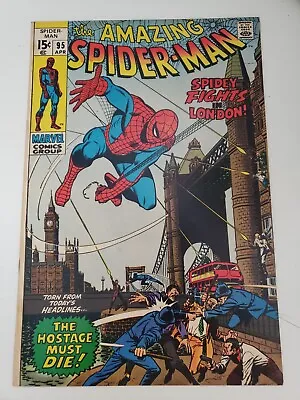 Buy Amazing Spider-Man #95 - 1971 - Spidey Goes To London - Far From Home - Key! • 87.95£