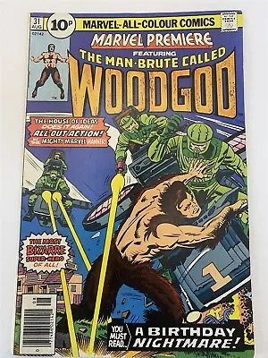 Buy MARVEL PREMIERE #31 Woodgod Marvel Comics UKP Variant 1975 FN/VF • 3.95£