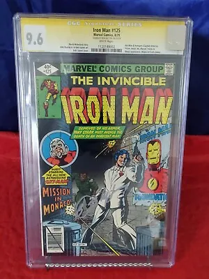 Buy CGC SS 9.6 Iron Man #125 Signed By Bob Layton, WP 1979 • 139.12£
