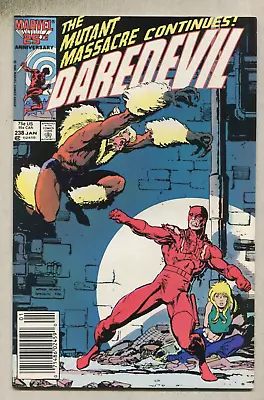 Buy Daredevil: #238 NM The Mutant Massacre Newsstand   Marvel  D1 • 7.90£