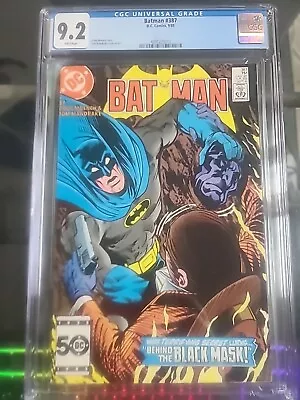 Buy Batman #387 (DC 1985) CGC Certified 9.2 4391275013 • 47.97£