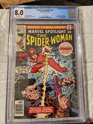 Buy Marvel Spotlight #32 CGC 8.0 1st Appearance Spider-Woman Jessica Drew App 1977 • 134.40£