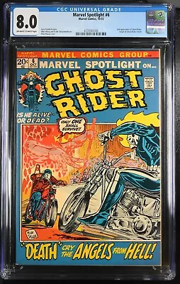 Buy Marvel Spotlight 6  Ghost Rider  Cgc 8.0  1972 • 196.15£