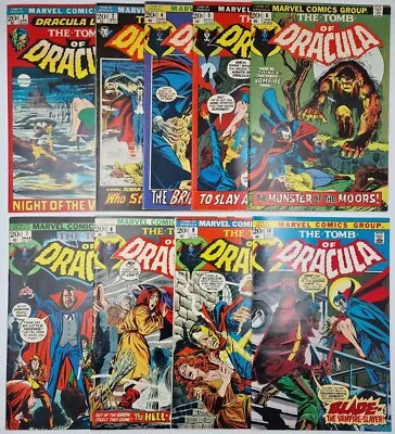 Buy X9 The Tomb Of Dracula #1-10 - 1971 Marvel Comics • 320£