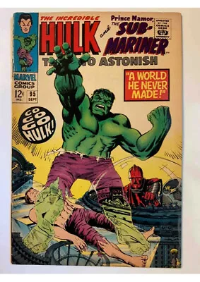 Buy Tales To Astonish #95 (Sep 1967, Marvel) Sub-Mariner And Hulk • 23.83£