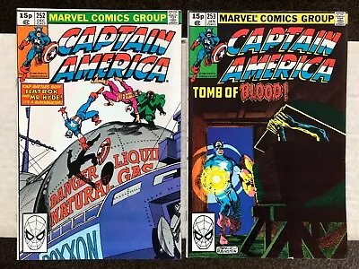 Buy Captain America 252,253,255,256,257,258. Byrne Art. Hulk App, Origin Retold. • 14.99£