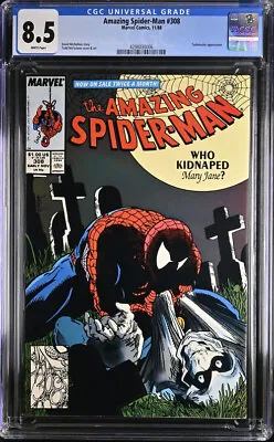 Buy Amazing Spider-Man 308 CGC  8.5  VF+   White Pages • 32.13£