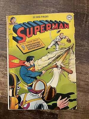 Buy Superman #66, Sept-Oct 1950, G, Baseball Cover By Al Pastino, Stan Kaye • 158.87£