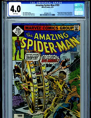Buy Amazing Spider-man #183 CGC 5.5 Marvel 1978  Amricons K64 • 56.29£