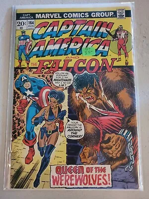 Buy Captain America #164 First Appearance Nightshade/Nabiyah Be Marvel 1973 Fine/VF • 30.81£