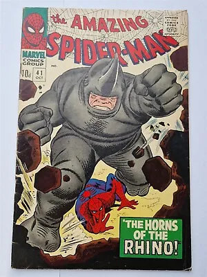 Buy Amazing Spider-man #41 Vg/fn (5.0) October 1966 1st App Rhino Marvel Comics ** • 349.99£