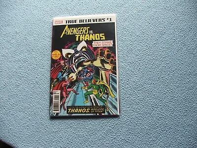 Buy Marvel Comics True Believers Avengers Vs Thanos.  Reprints The Avengers 125 • 1.59£