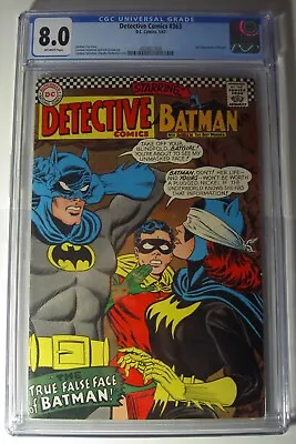 Buy Detective Comics #363 (CGC 8.0)VF,1967,Batman/Robin, Batgirl Cover/2nd App. • 291.78£