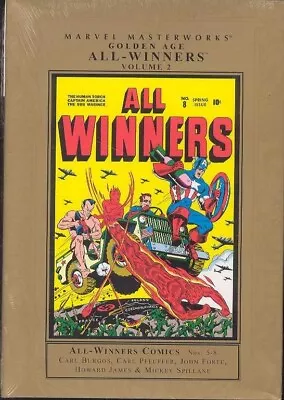 Buy MARVEL MASTERWORKS Timely Golden Age All-Winners Vol 2 Hardcover! NEW & SEALED! • 27.39£