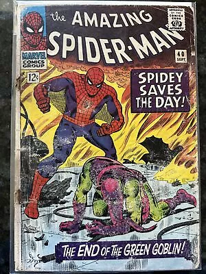 Buy Amazing Spider-Man #40 1966 Key Marvel Comic Book Origin Of Green Goblin • 56.21£