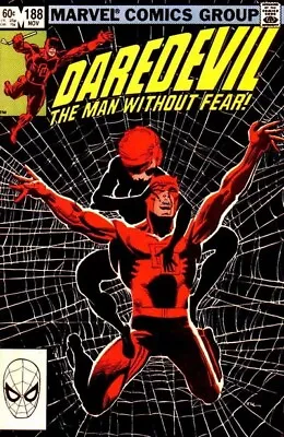 Buy DAREDEVIL #188 VF, Frank Miller, Direct Marvel Comics 1982 Stock Image • 6.32£
