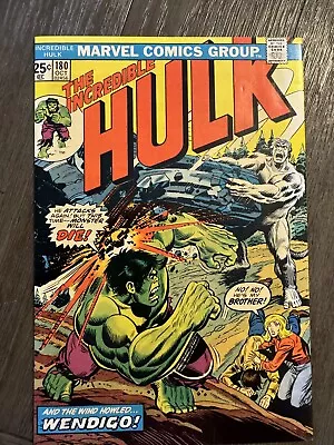 Buy The Incredible Hulk #180 1st Wolverine Cameo HIGH GRADE SILVER AGE Marvel 1974 • 1,639.02£