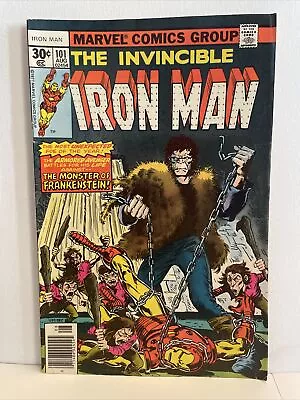Buy Bronze Age Marvel Comics The Invincable Iron Man No.101 Fine +, Frankenstein • 8.70£