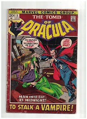 Buy Tomb Of Dracula 3 1st First Rachel Van Helsing 1972 Good+ GD Marvel Goodwin • 28.59£