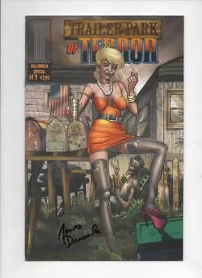 Buy TRAILER PARK OF TERROR #1, NM Zombies Halloween Variant Signed Dracoules 2004 • 11.98£