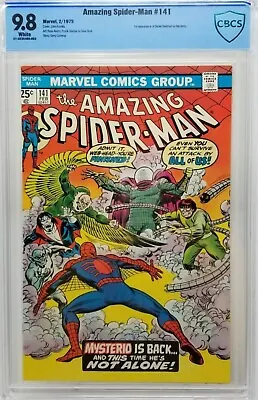 Buy 1975 Amazing Spider-Man 141 CBCS 9.8 1st Danny Berkhart As Mysterio Not CGC • 1,206.41£