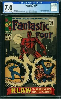 Buy FANTASTIC FOUR  # 56  Awesome CGC 7.0 Grade! NICE!  0223612020 • 95.93£