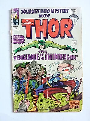 Buy Journey Into Mystery 115 Thor Marvel Comics Silver Age 1965 • 12£