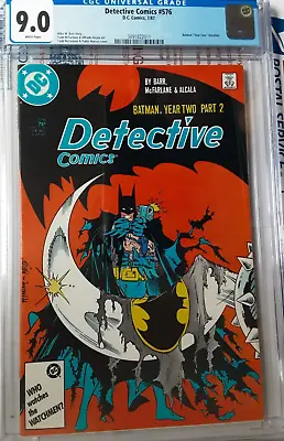 Buy Detective Comics #576 CGC 9.0 Todd McFarlane Year Two This Is Amazing For A 9.0 • 39.57£