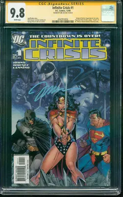 Buy Infinite Crisis 1 CGC SS 9.8 Jim Lee Wonder Woman Cover 12/05 • 199.87£
