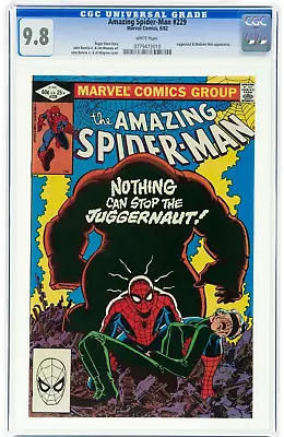 Buy AMAZING SPIDER-MAN 229 CGC 9.8 NM/MT WHITE PAGES Madame Web App 1982 🔥 • 212.67£